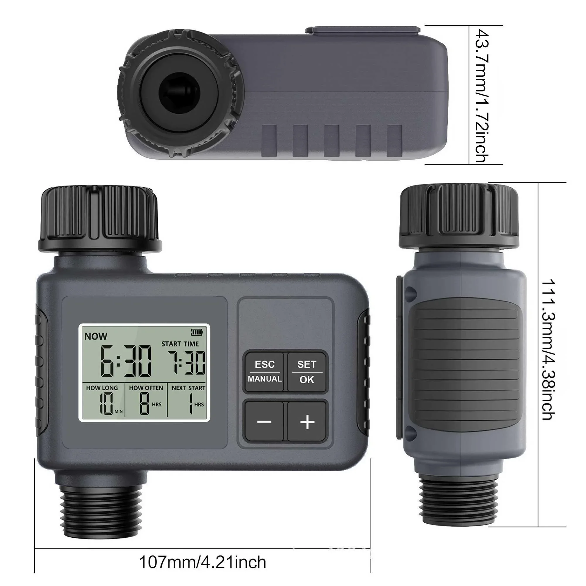 Automatic Watering Timer for Garden Digital Irrigation Device Smart Sprinkler Timer Outdoor Use Water Saving and Time Saving