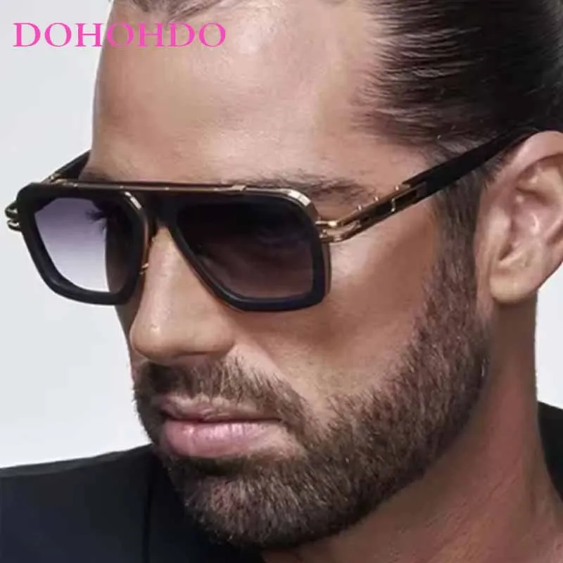 

Trendy Vintage Big Square Frame Sunglasses Women Men Luxury Designer Eyewear Summer Traveling Outdoor Driving Shades UV400 Очки