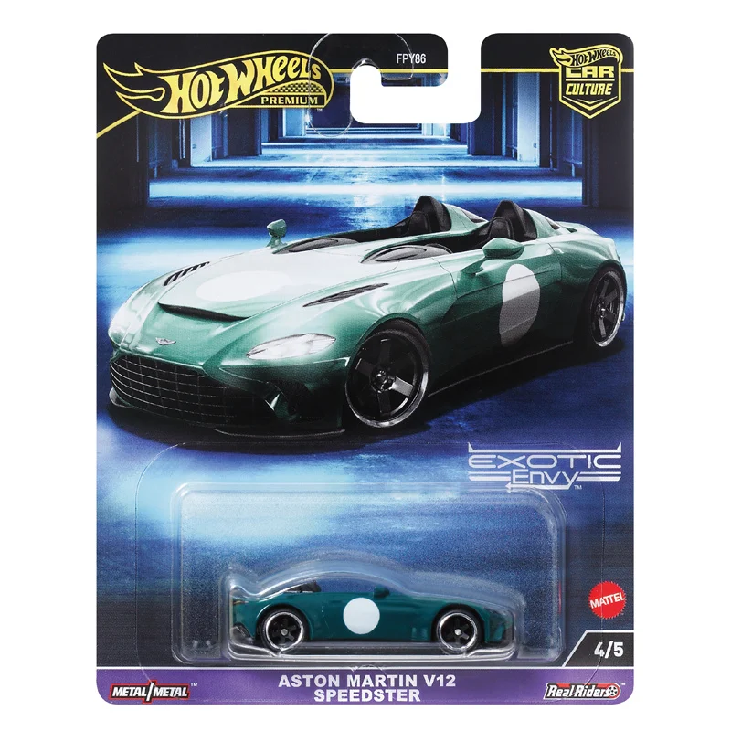 

Mattel Hot Wheels Premium Car Culture Exotic Envy Toys Boys 1:64 Diecast Aston Martin V12 Speedster Vehicles Model Birthday Gift