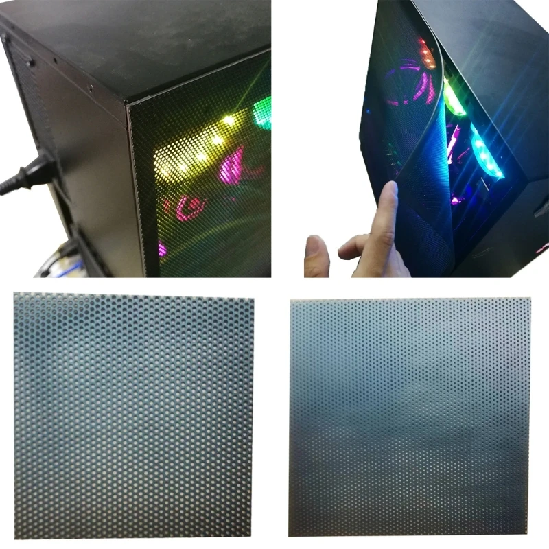 PVC Net Guard Fan Cover Dustproof Computer Mesh PC Chassis Accessories