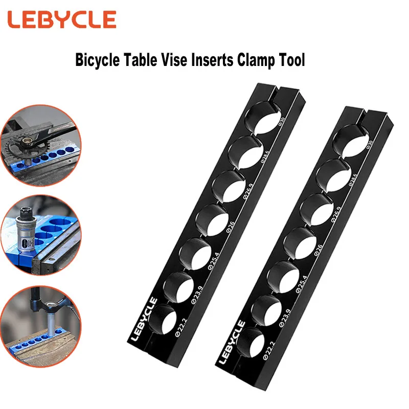 Lebycle Bike Universal Table Vise Inserts Clamp Tool Jaw Vice Worktable Bench Multifunctio Fixtures Bike Size Hub MTB Fork Ped