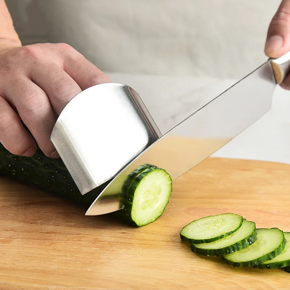

8Pcs Stainless Steel Finger Guards Protective Kitchen Tool for Slicing Chopping Dicing Safe Cooking Essential Gear