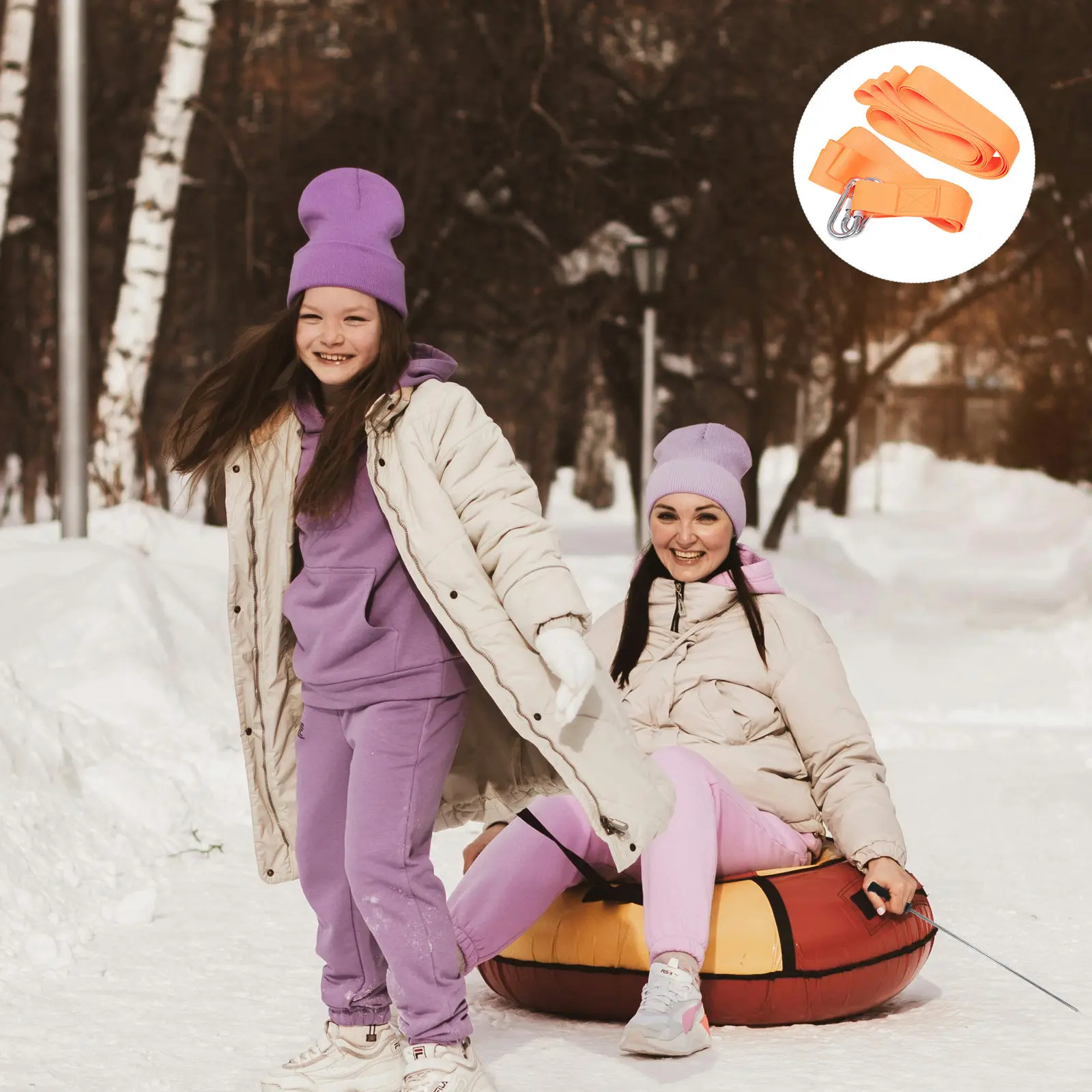 

Прочный нейлоновый буксировочный ремень для снегоходов, саней, квадроциклов, аварийное оборудование для эвакуации снегоходов, буксировочные стропы