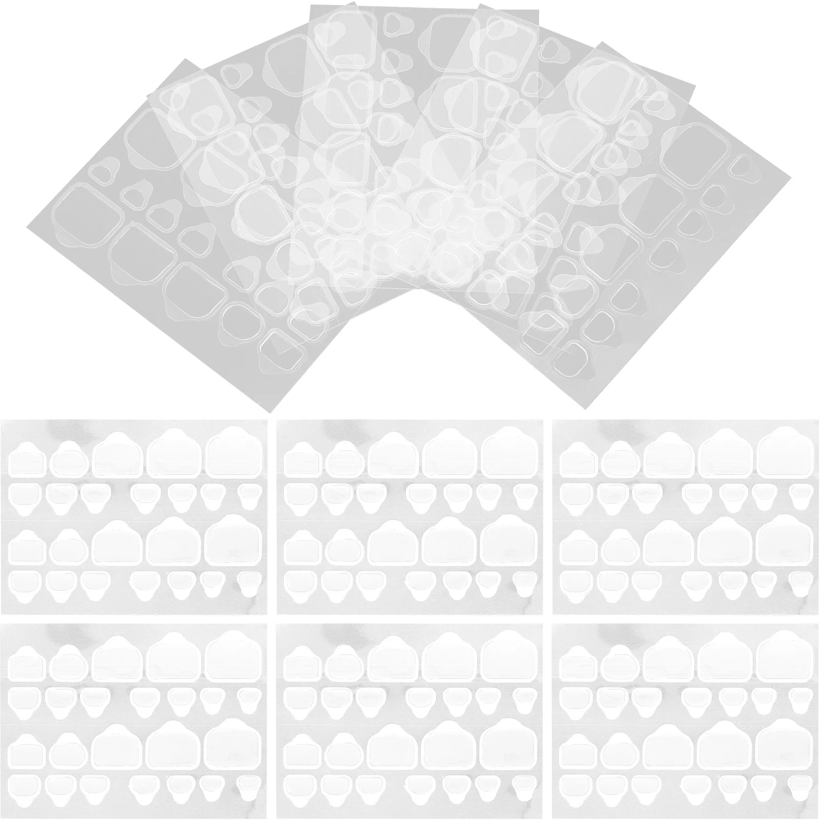 

20pcs Waterproof Nail Tabs Glue Stickers Press On Nails Extension Fingernail Adhesive Toe Long Medium Size Party Birthday