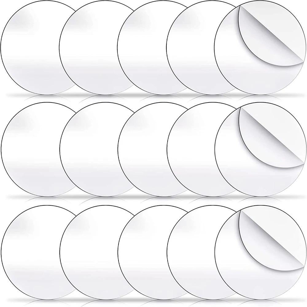 30Pcs 3 inch Clear Acrylic Circle Blanks Scratch Free Craft Blanks Discs with Protective Wrap for Keychains DIY Projects