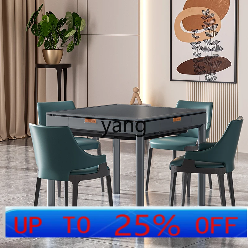 

LH chess and card room silent automatic mahjong machine household dining table integrated dual-purpose