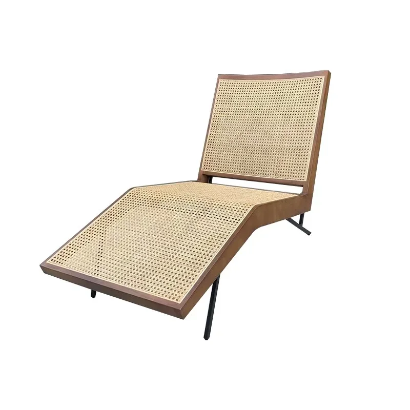 Leisure rattan recliner, sun room recliner, courtyard balcony recliner