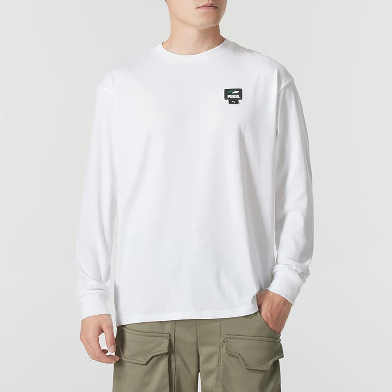 puma-originals-new-men's-soft-and-breathable-round-neck-loose-t-shirt-628138-02