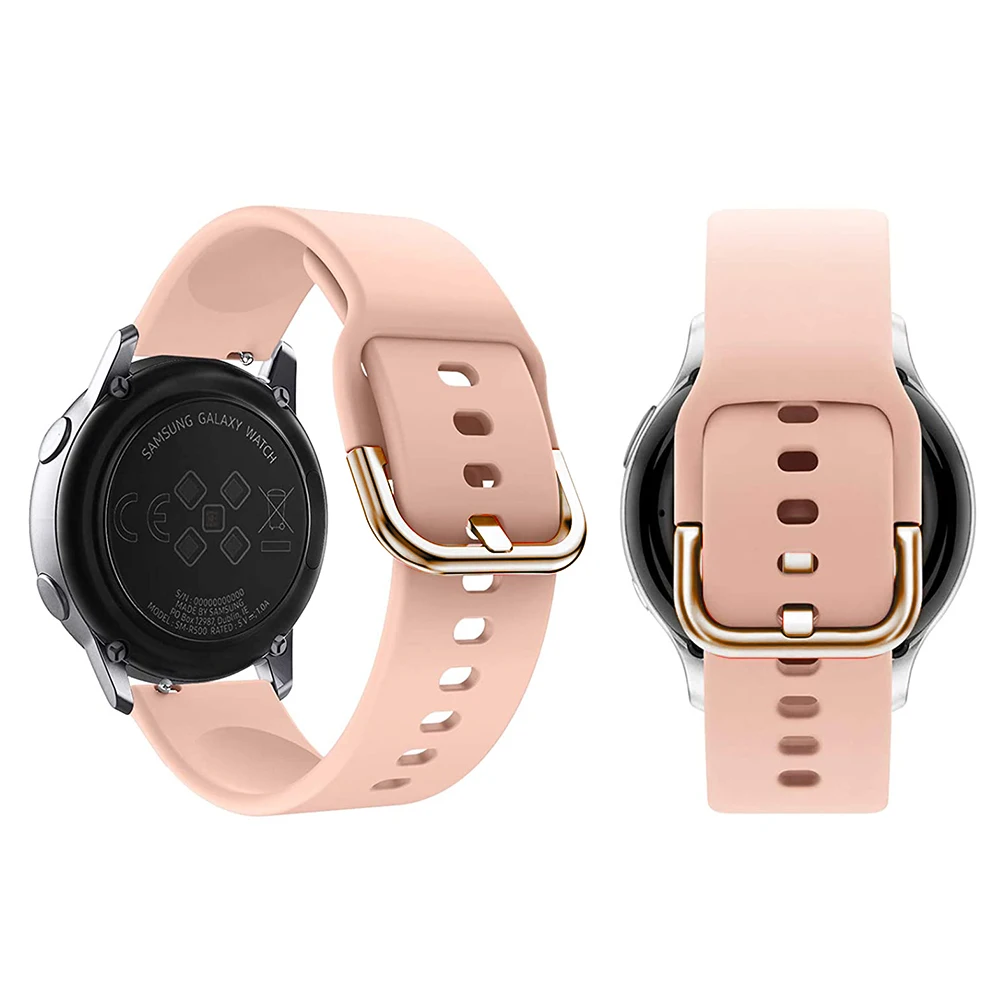 20mm Strap+Case for Samsung Galaxy Watch Active 2 Bracelet Band Samsung Watch Active2 40mm 44mm Protective Cover Coverage Bumper