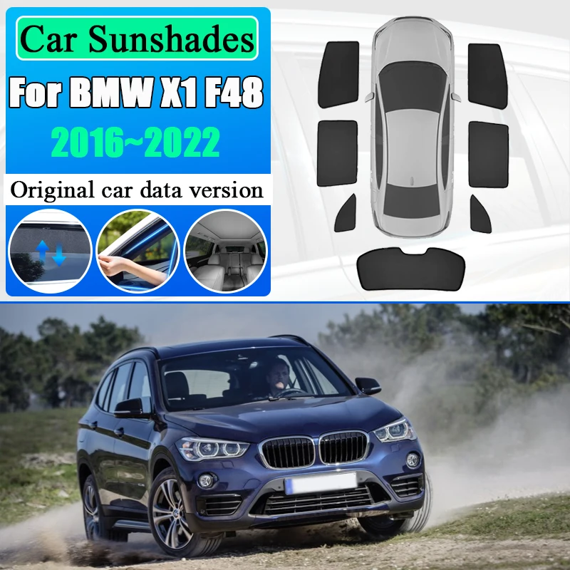 

Heat insulation For BMW X1 F48 2016 2017~2022 Magnetic Sunshade Windshield Side Window Car Mesh Sun Shades Anti-UV Accessories