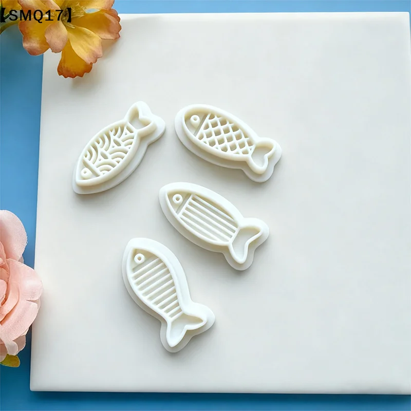 Creative Fish Series Earrings Polymer Clay Cutter Cute Cartoon Pottery Mold DIY Jewelry Pendant Shape Pressed Clay Tools【SMQ】