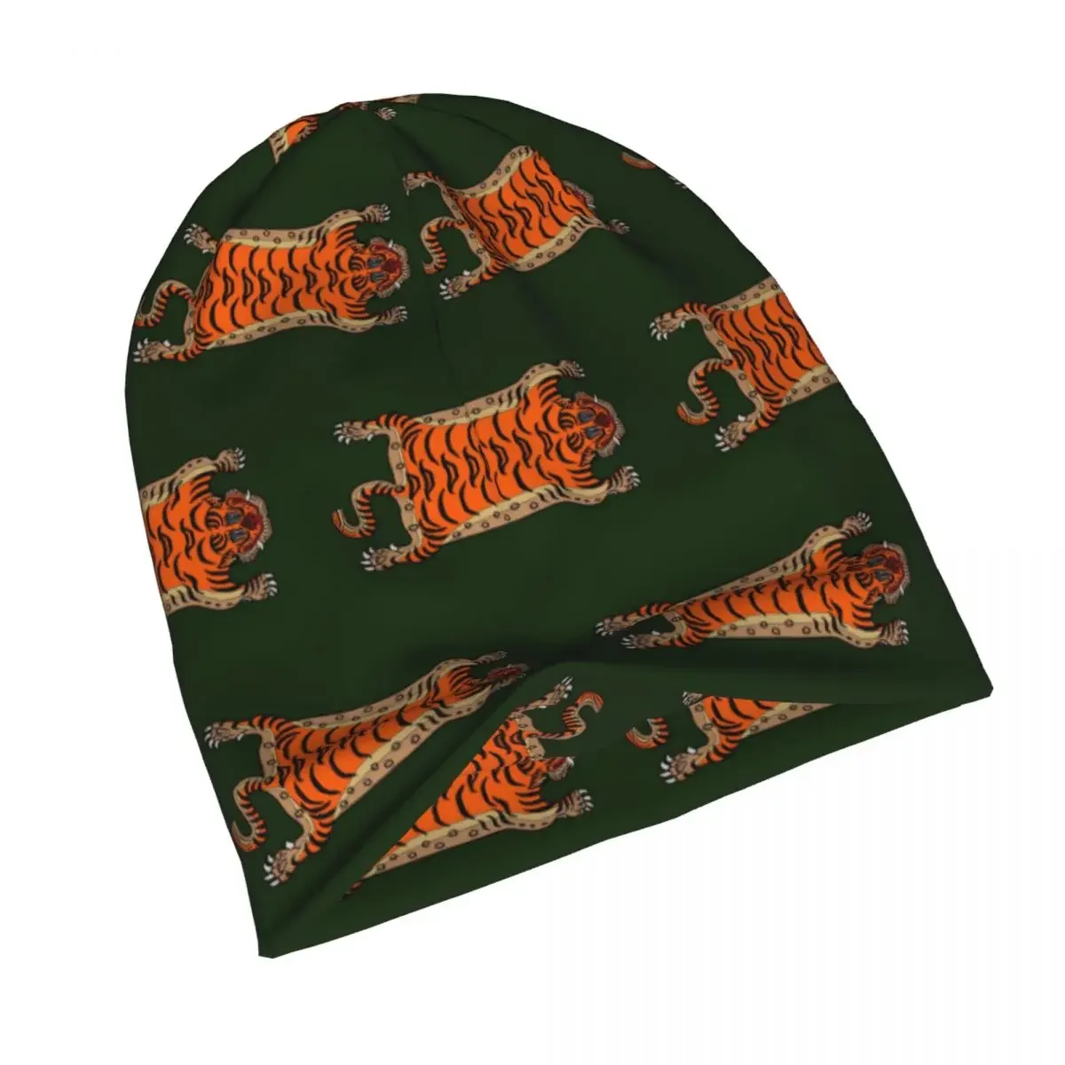 TIBETAN TIGER RUG Warm Knitted Cap Fashion Bonnet Hat Autumn Winter Outdoor Beanies Hats for Men Women Adult