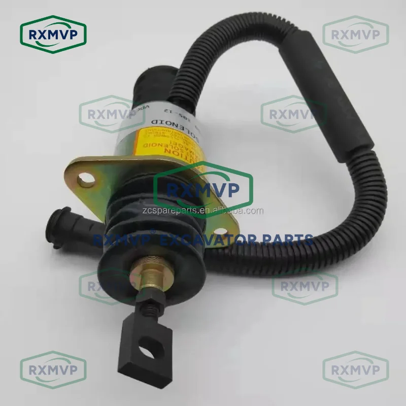 D59-105-12 Stop Solenoid Valve Fits Excavator Loader Xia Gong 951/953 D6114 Diesel Engine