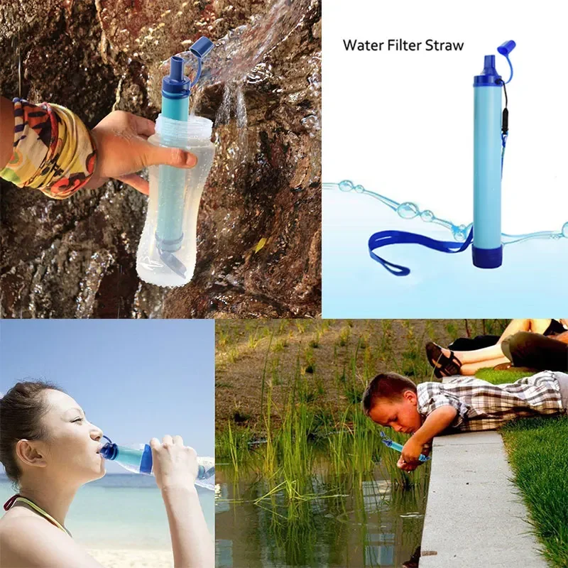 1pc Outdoor Mini Water Filter Straw Camping Purification Portable Hiking Water Purifier for Survival or Emergency Supplies - view 6