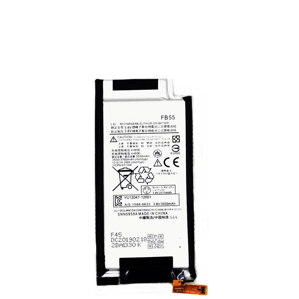 New FB55 Battery for Motorola MOTO Droid Turbo 2 XT1580 XT1581 XT1585 Moto X Cell Phone