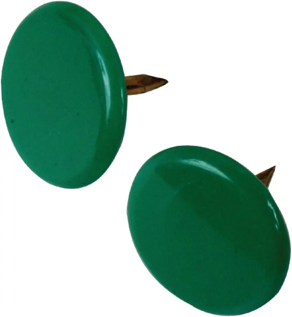 The Hillman Group 532610 Thumb Tacks, Green, 40-Pack