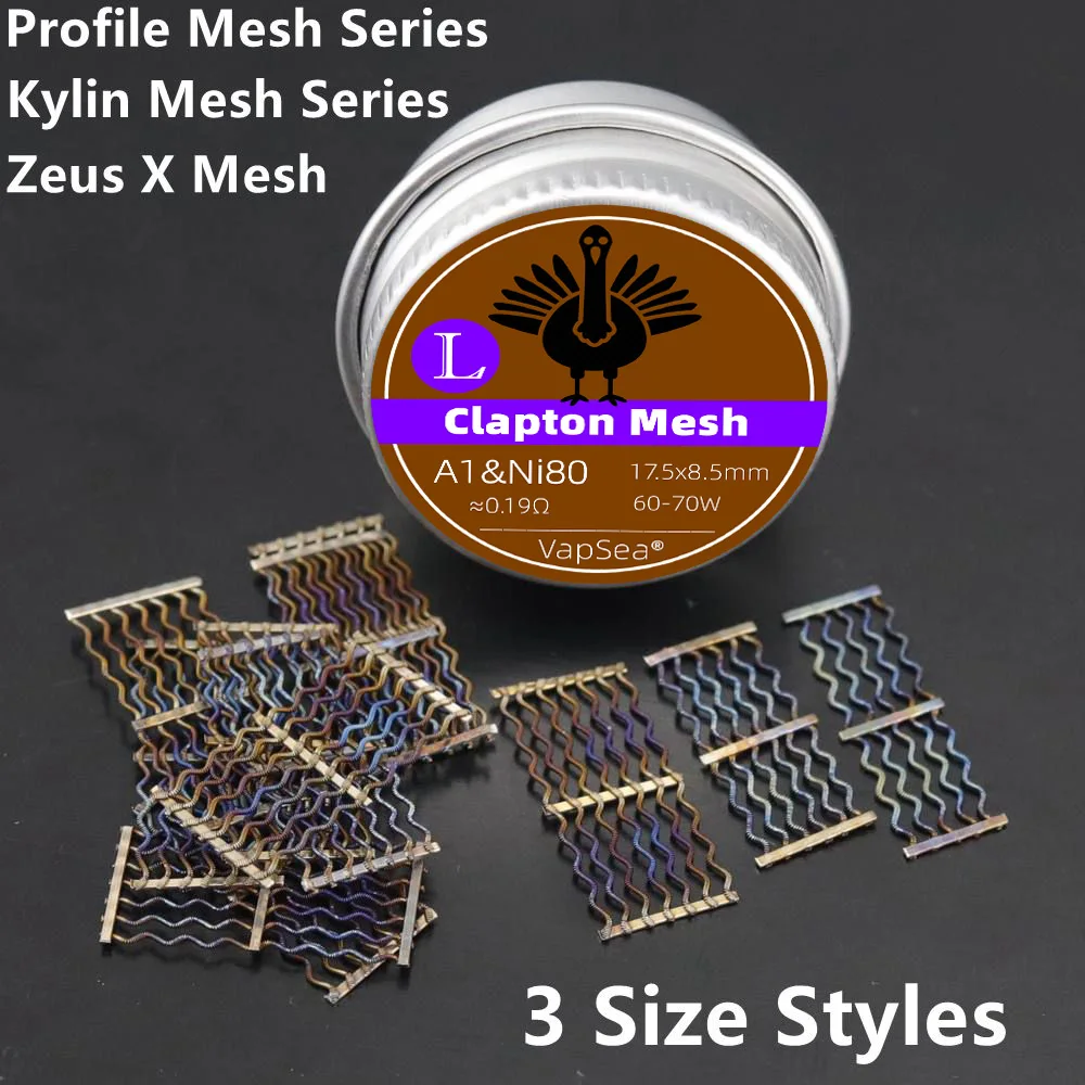 5PCS/10PCS Clapton Nexmesh Coil Ni80 Mix A1 Replacement Mesh Heat Wire For Profile RDTA /1.5 RDA/Kylin M/M Pro/Zeus X Mesh