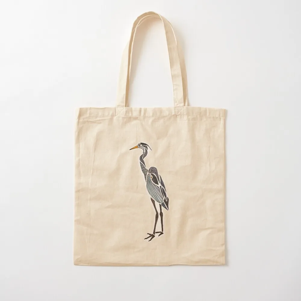 حقيبة حمل هيرون الزرقاء الرائعة، حقائب قماشية، حقيبة كتف قماشية، حقيبة يد للسيدات