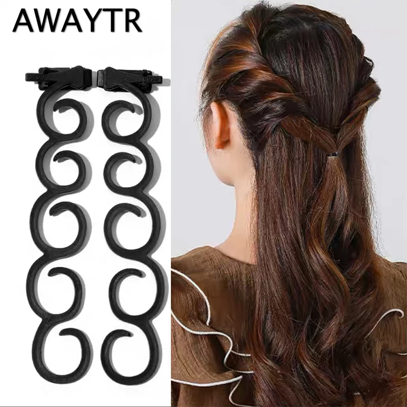 AWAYTR New Hair Clip Centipede Braid Hair Braid Twist Braid Hair Styling Tool Hair Braid Boxer Braid Barrette Hairdressing Tools