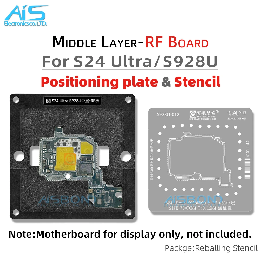 BGA Middle Layer Reballing Stencil Template Station For Samsung S24Ultra S24 Ultra SM-S928U SM-S9280 Solder Tin Planting Net