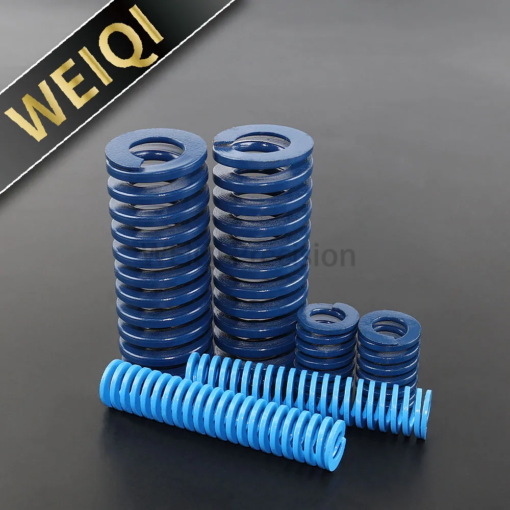 Factory Outlet Blue Medium Load Die Springs Outer Diameter :6mm~70mm Length:20mm~300mm Spiral Stamping Compression Mould Spring