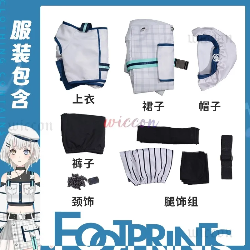 )(*&BanG Dream! It's MyGO!!!!! Raana Kaname COS !@#@!#% Girl Halloween Party Sweet Uniform Hat Skirt Socks Belt Accessories Set