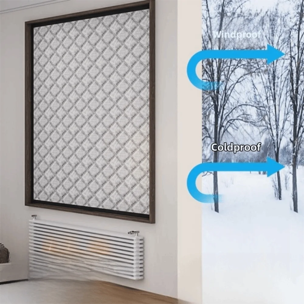 Thickened Material Thermal Insulation Curtains With Zipper Sun Shading Windproof Curtains Graphene Coating Sealing Design