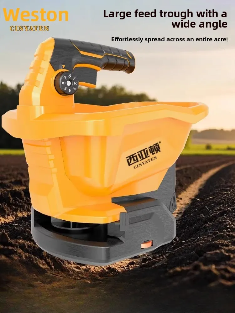 Portable Electric Spreader Handheld Seeder for Corn Fertilizer Grass Seed Automatic Sowing Machine