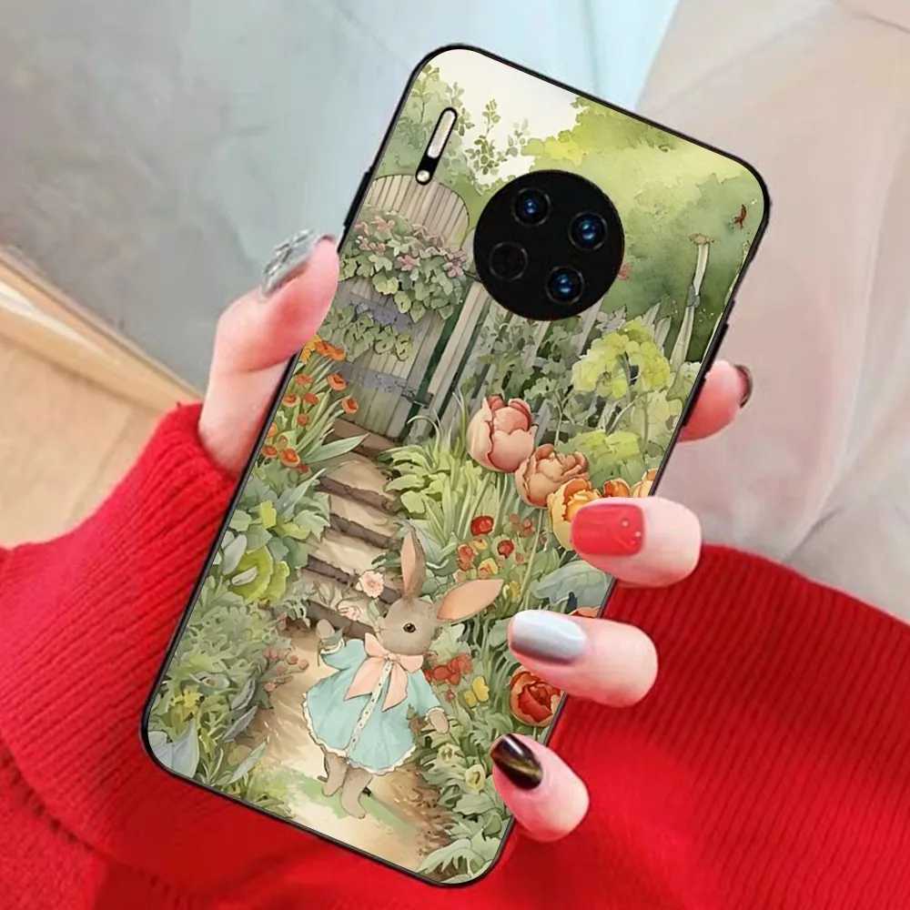 Cute Rabbit Phone Case For Huawei Mate 10 20 30 40 50 lite pro Nova 3 3i 5 6 SE 7 pro 7SE