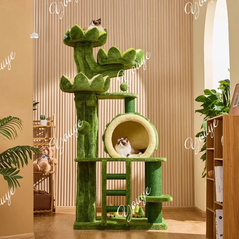 F Good luck lotus castle cat climbing frame large Babel pillar climbing frame big cat special rack cat toy