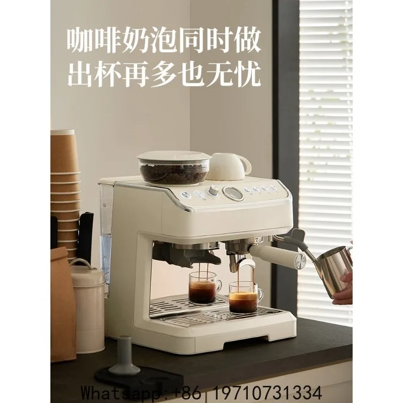 

Double Boiler Coffee Machine Italian Full Semi-automatic Household Small Cold Brewing Milk Foam Grinding Integrated