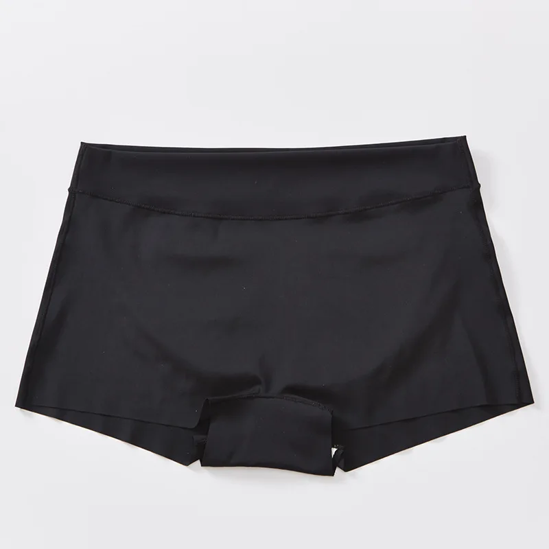 กางเกงในสตรีแบบบาง กระชับ ป้องกันการโป๊ ผ้าไหมน้ำแข็ง สีพื้น สำหรับปั่นจักรยาน ฤดูใบไม้ผลิและฤดูร้อน