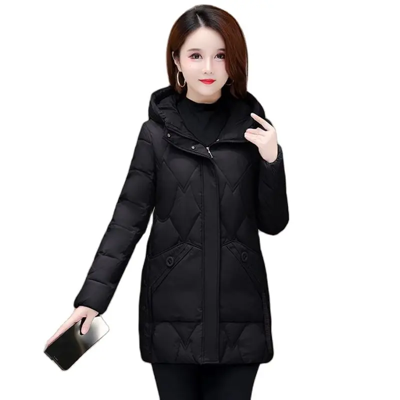 

Mom's High-end Cotton-padded Clothes Women's 2023 New Winter Western Fashion Warm Slim Slim Temperament Long Coat WomenTide.