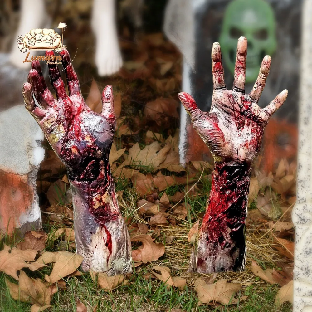 Halloween Ornaments Horror Prosthetics Electric Glow Warm