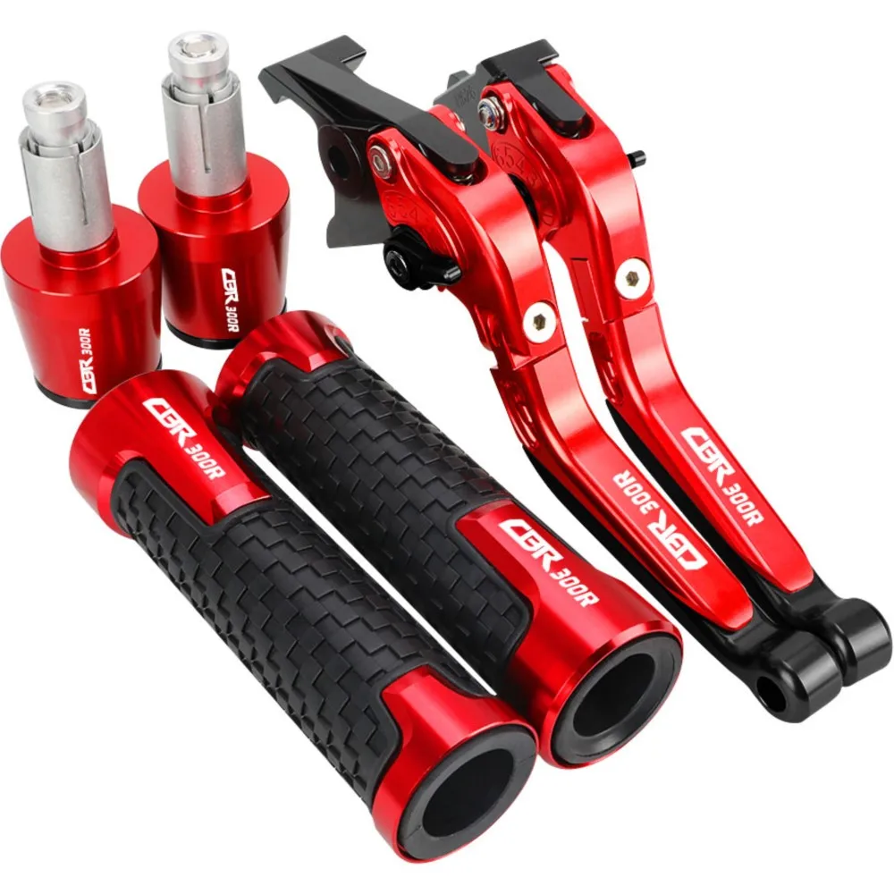 For Honda CBR300R 2014 2015 2016 2017 2018 2019 2020 2021 2022 2023 Brake Clutch Levers Handlebar Grips Ends Accessories