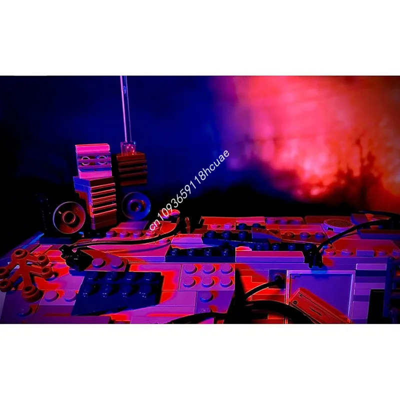 542개 MOC 에디 먼슨의 캠핑카 스트레인저 씨즈 나노 모델 블록 조립 장난감 건축 창의적인 크리스마스 선물