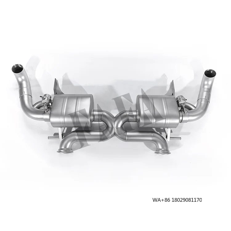 

For R8 V10 5.2L Stainless Steel Exhaust System Tail Valve Exhaust Without Cat Exhaust Pipe Muffler