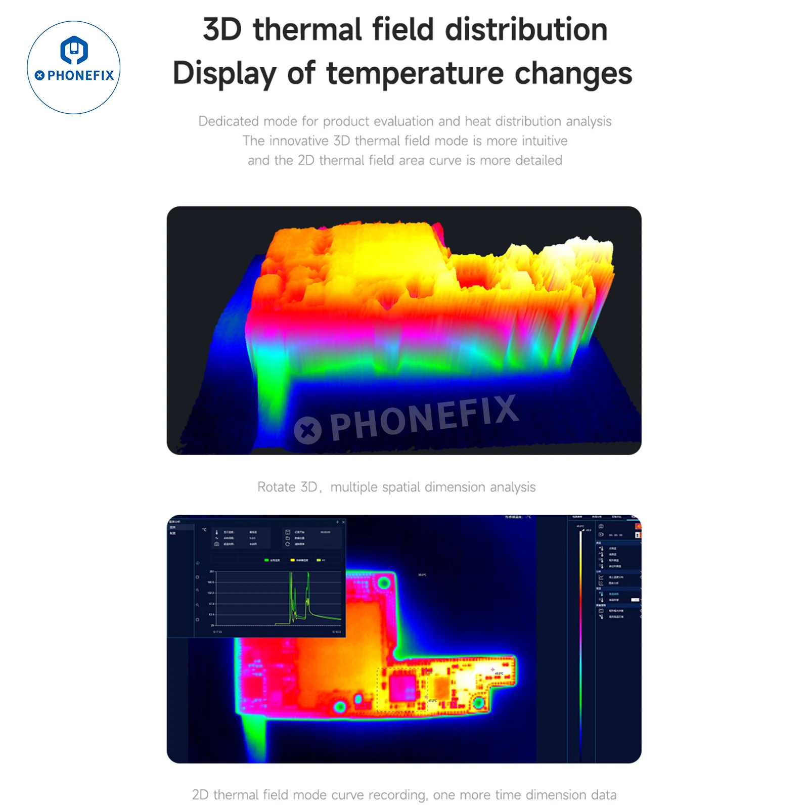 3D Thermal Camera Mechanic STi-08 256x192 Infrared Thermal Imager for Phone Laptop Panel PCB Detection Circuit Board Repair Tool