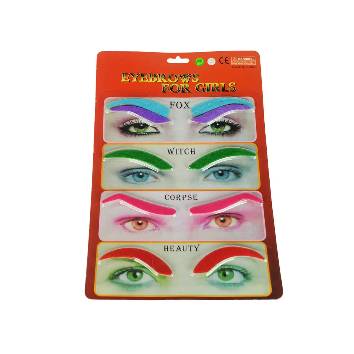 

Набор из 5 накладных бровей для Хэллоуина, 4 вида, 5 цветов, для костюмов лисы, ведьмы, мертвеца, маскарада, косплея, вечеринки, забавный аксессуар