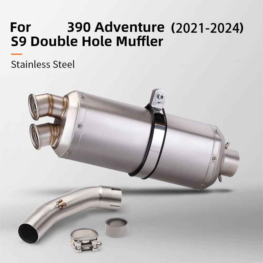 

Motorcycle Exhaust Kit Escape Moto Middle Line Pipe Muffler Slip On Line For Duke390 Duke250 390ADV 250ADV 2021-2024