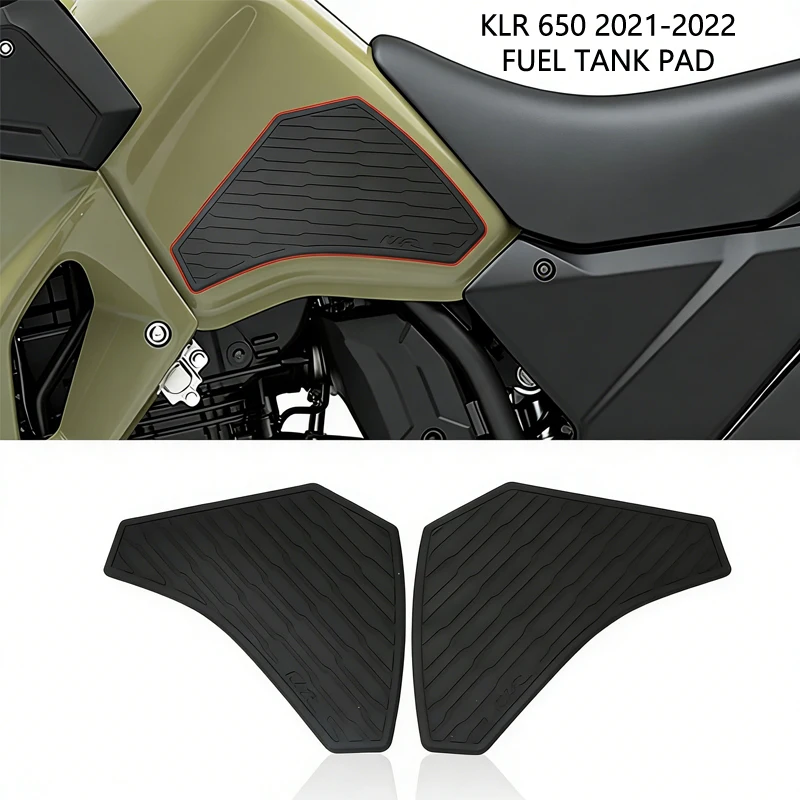 

Motorcycle Fuel Tank Pad Anti-Slip Knee Grip Traction Pad Protector Stickers For Kawasaki KLR650 KLR 650 2021 2022
