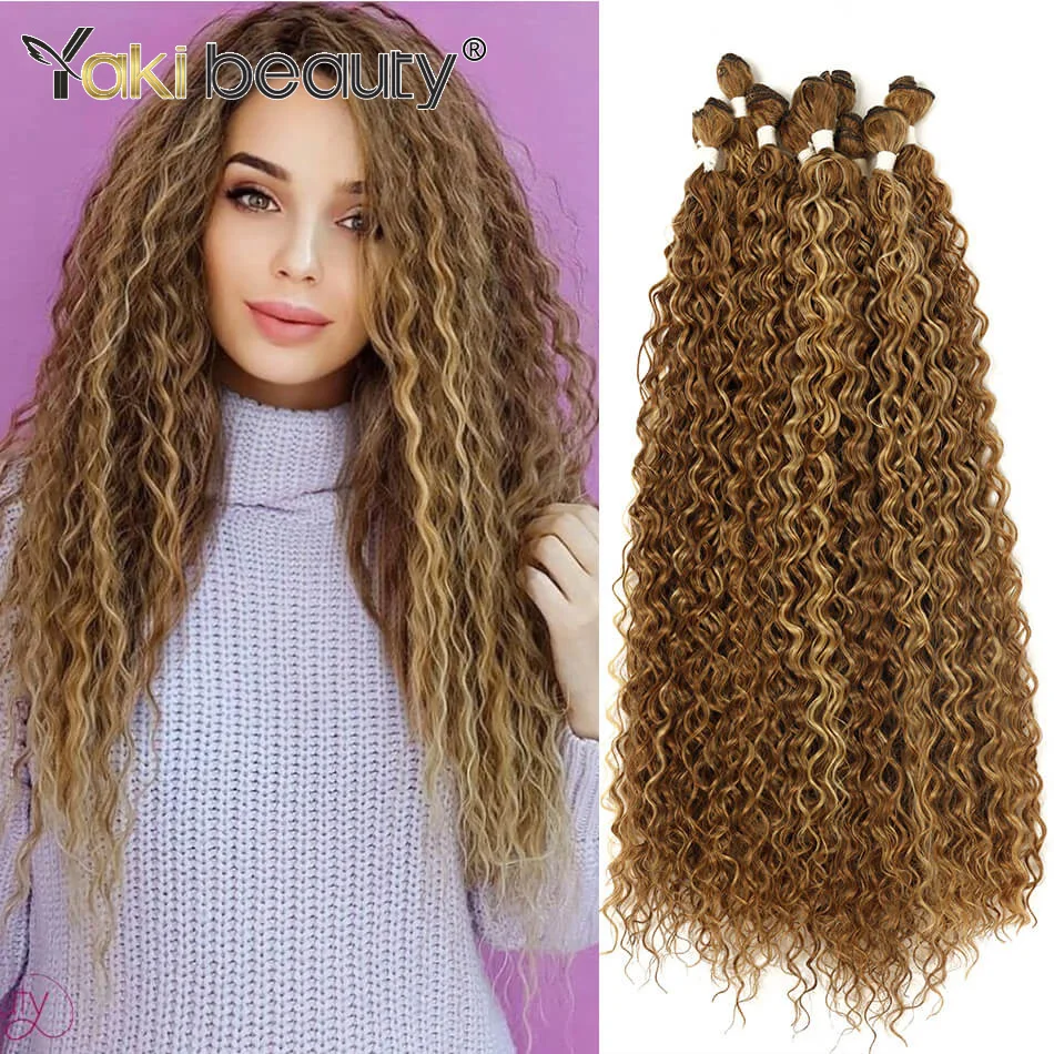 

Synthetic Curly Hair Bundles Water Wave Hair Weave Anjo Plus Jerry Curly Hair Extensions Organic Ice Silk High Quality Weaving