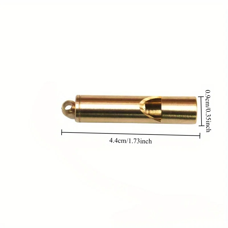 1PC Gold Emergency Survival Whistle, Loud Clear Sound, Heavy-Duty for Camping Outdoor Lifeguard Sports, Compact Safety Essential
