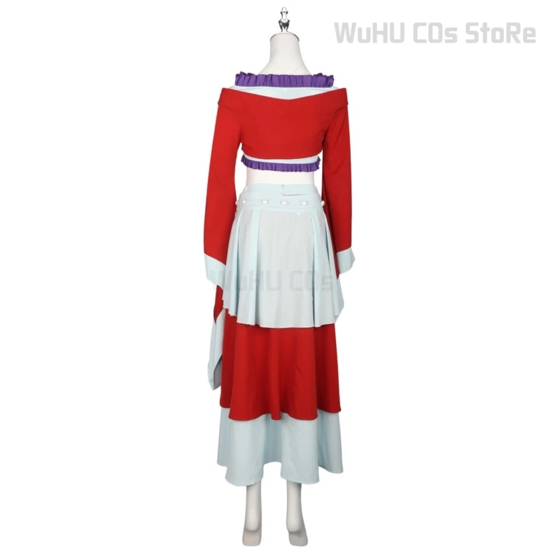 Maomao 코스프레 코스튬 가발, 애니메이션 아포테커리 다이어리, 레드 원피스 스커트, 댄스 슈즈, 달 아래 여성 할로윈 코스프레 세트