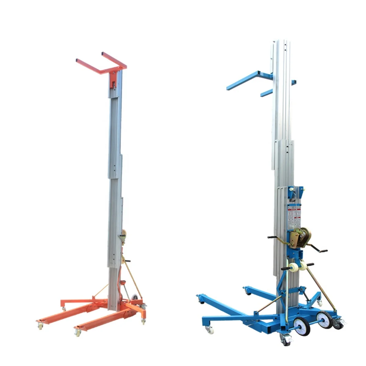 

200kg - 400kg 3.5m 5m 6.5m 7.9m Portable Material Lifts Hoist Duct Aluminum Cargo Single Mast Lift for Sale