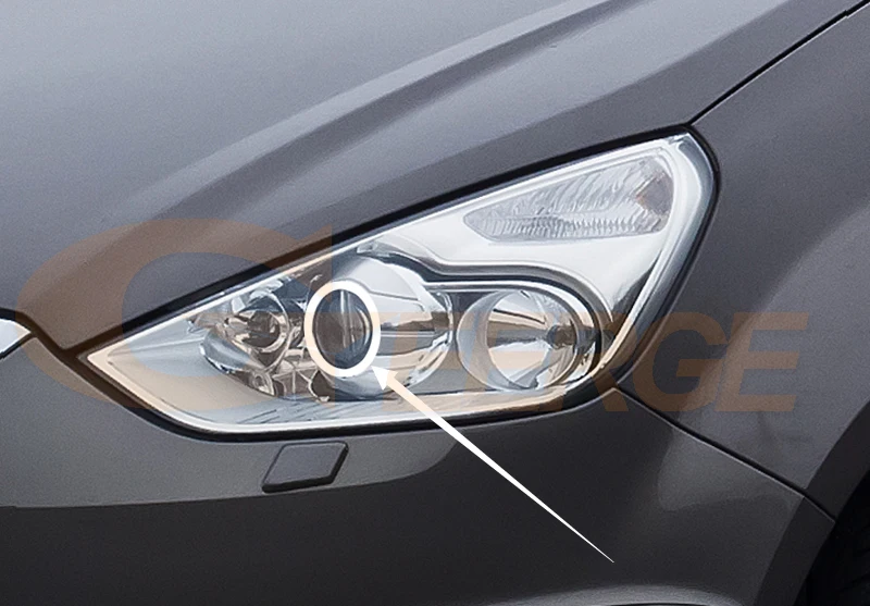 For Ford Galaxy II WA6 S-Max S Max 2006-2014 Xenon Headlight Ultra Bright LED Angel Eyes Halo Rings Kit Day Light