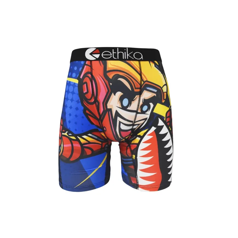 ETHIKA Men's Underwear Sexy Print Boxer Cueca Man Lingerie Men Panties Boxershorts Boxerbriefs Boxers Briefs Shorts Plus Size