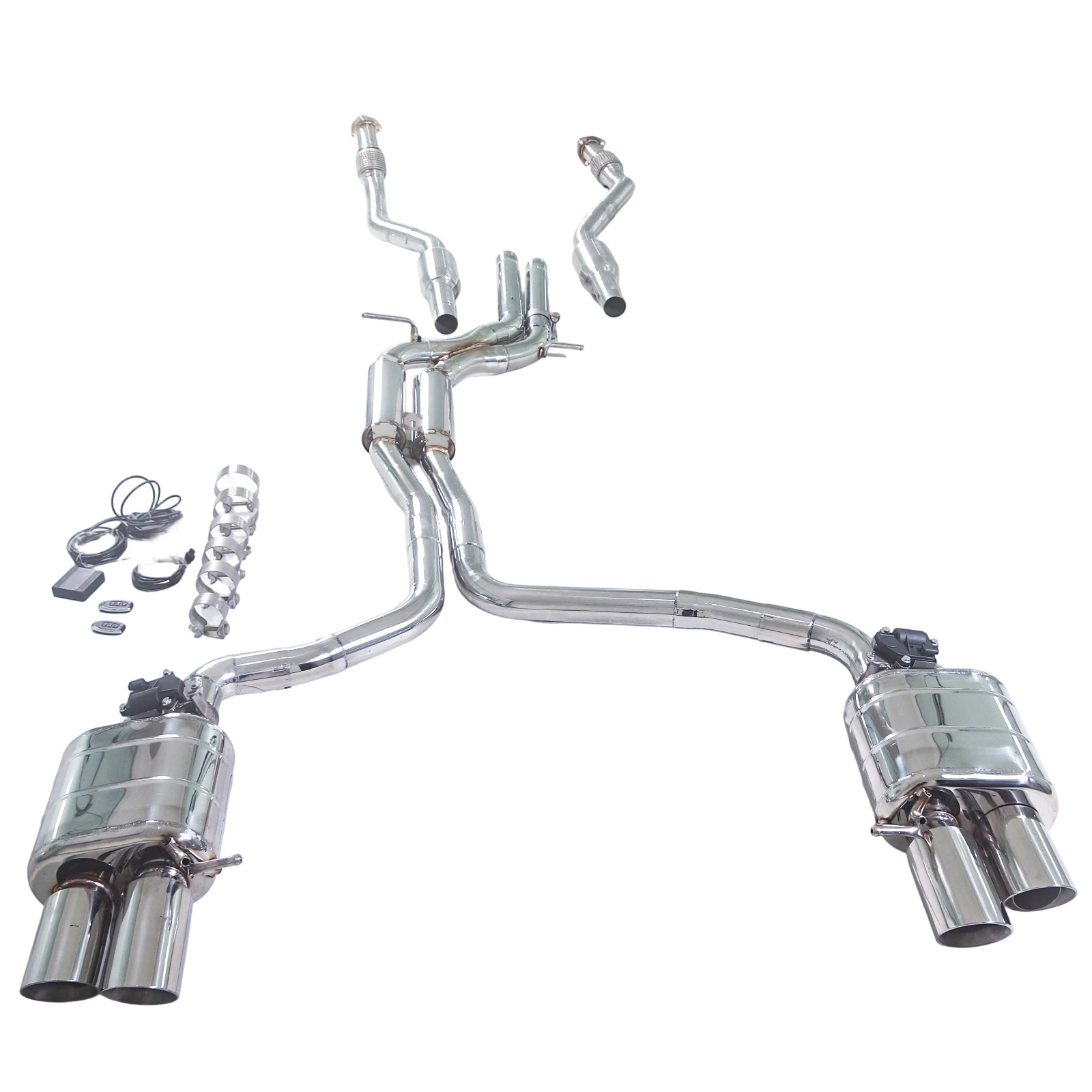 

Подходит для Audi S5, S4 3.0T b8 с передней трубой каталитического преобразователя +Catback с клапаном выхлопной системы с 2009-2016 гг.