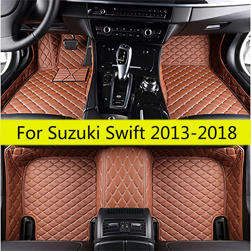 Car Floor Mats For Suzuki Swift 2018 2017 2016 2015 2014 2013 Carpets Foot Pads Custom Accessories Interior Pedals Products Rug