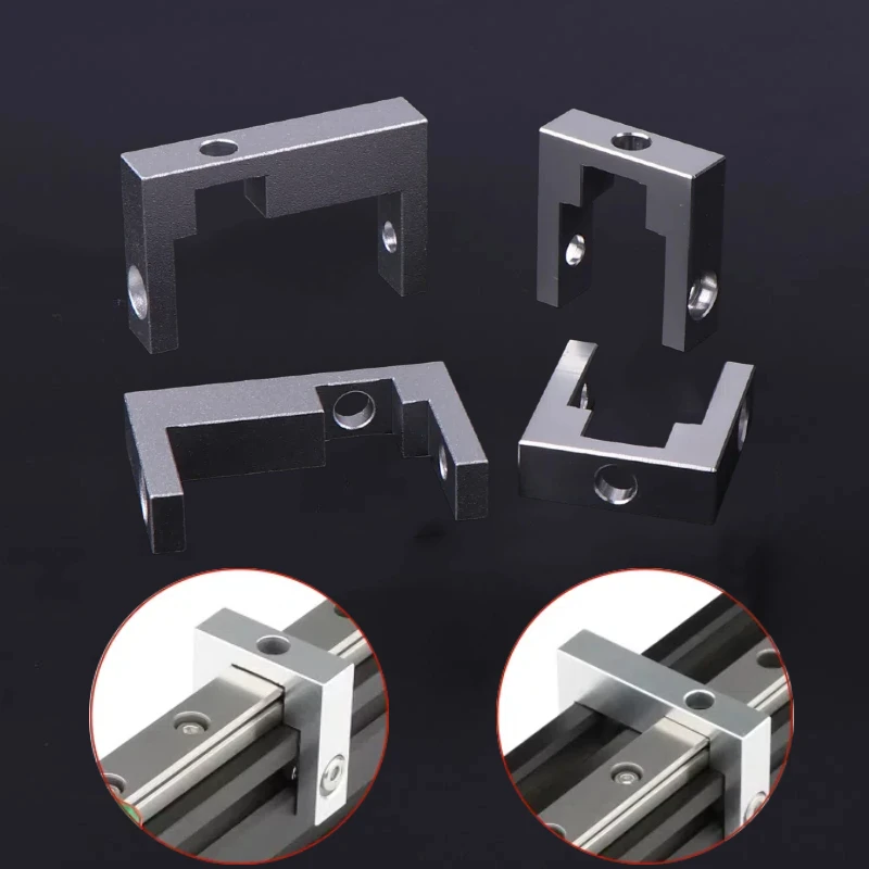 【1/2Sets 2020 2040 Aluminum Alloy Profile Ender3 3D Printer Parts For MGN12 Linear Guide Rail Fixed Block】